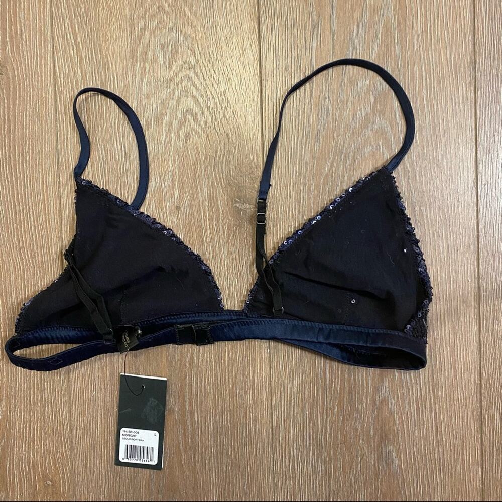 KIKI DE MONTPARNASSE Sequin Triangle Soft Bra Top - Picture 11 of 12
